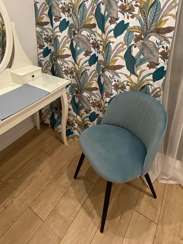 Стул на металлокаркасе Gabi 1 light purple / black фото покупателя 867