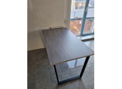 Деревянный стол Лота Лофт 120(160)х75 черный матовый / бетон светлый фото покупателя 305
