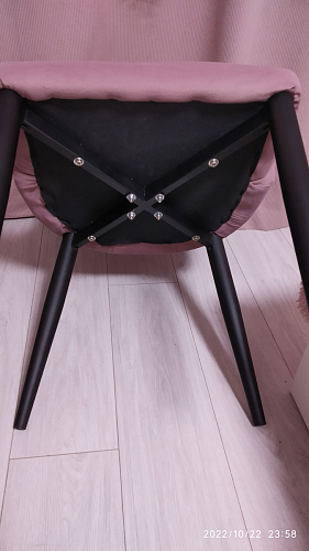 Стул на металлокаркасе Kora gray / black фото покупателя 440