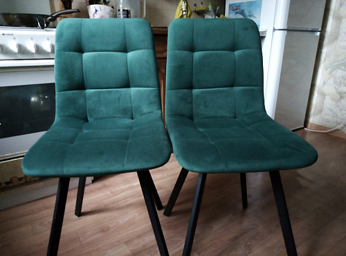 Комплект стульев Чилли 2 шт бежевый / черный фото покупателя 300