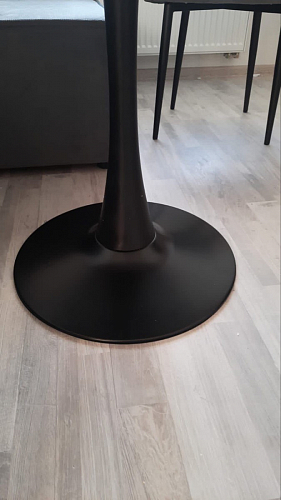 Стол Тулип 90х73 белый мрамор / золото фото покупателя 5