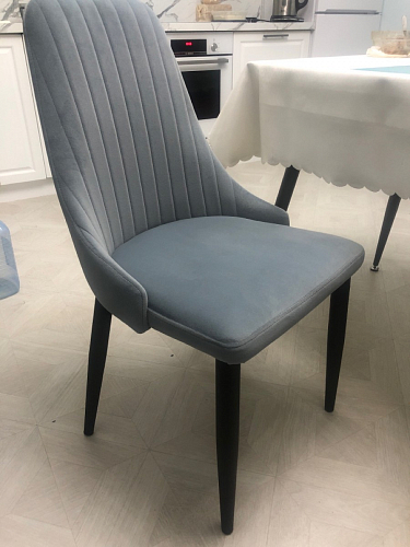 Стул на металлокаркасе Kora gray / black фото покупателя 458