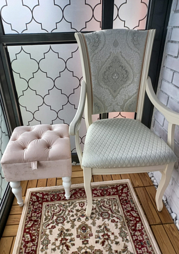 Кресло Линет ткань tenerife silver / бежевый фото покупателя 2