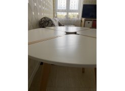 Стол обеденный Jasmine D90 белый фото покупателя 4