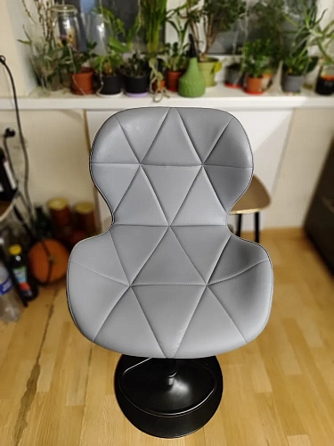 Барный стул Trio light gray / black фото покупателя 3