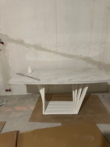 Деревянный стол Эудес 160(205)х90 сабия / черный фото покупателя 16