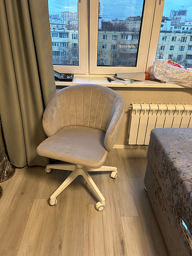 Компьютерное кресло Пард confetti silver серый / черный фото покупателя 225