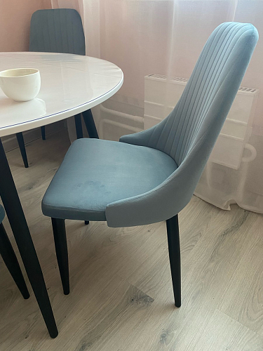 Стул на металлокаркасе Kora black / gray фото покупателя 254