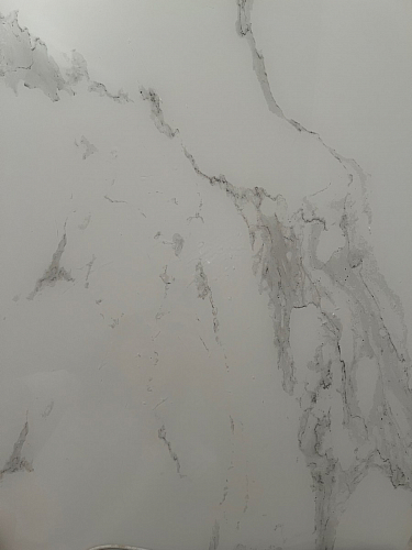 Стеклянный стол Норфолк d100 белый мрамор / черный фото покупателя 27