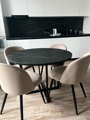 Стул на металлокаркасе Gabi 1 light purple / black фото покупателя 264