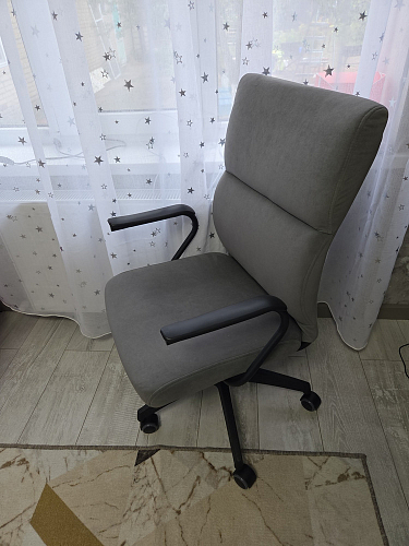 Компьютерное кресло Benefit флок бежевый 7 фото покупателя 53