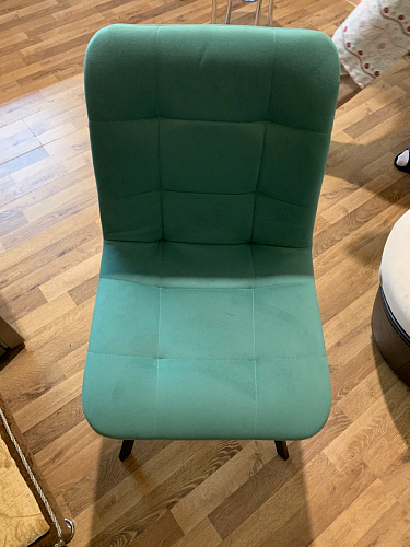 Стул на металлокаркасе Чилли К темно-серый (velutto 32) / черный фото покупателя 186