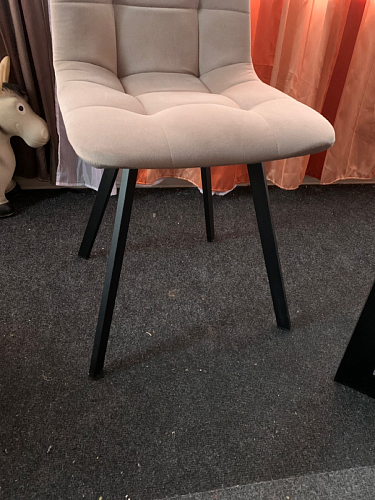 Стул на металлокаркасе Чилли бежевый / белый каркас фото покупателя 830