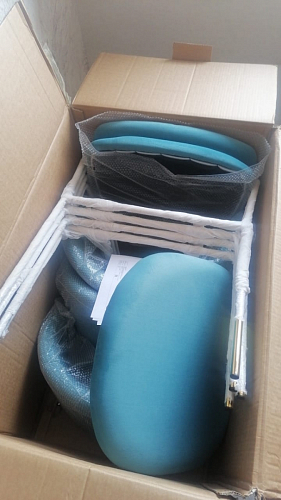 Стул на металлокаркасе Kamelia gold / gray фото покупателя 35