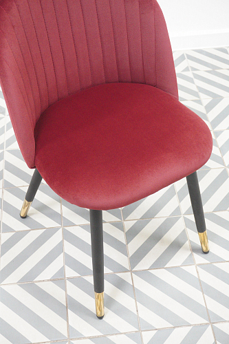 Стул на металлокаркасе Gabi dark beige / black / silver из шоурума 5