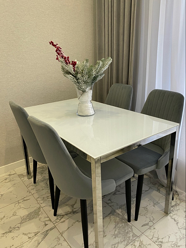 Стул на металлокаркасе Kora black / gray фото покупателя 20