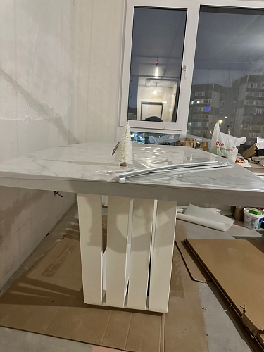 Стол на тумбе Эудес черный фото покупателя 18