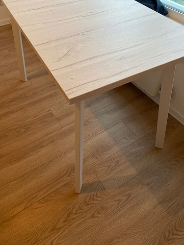 Стол Тринити Лофт 120 32 мм бетон / черный матовый фото покупателя 186