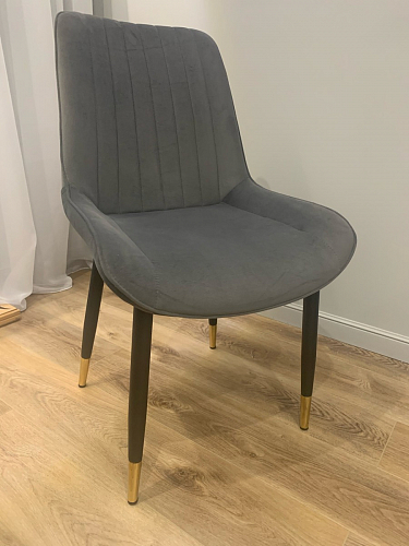 Стул на металлокаркасе Seda 1 latte / black / gold фото покупателя 52