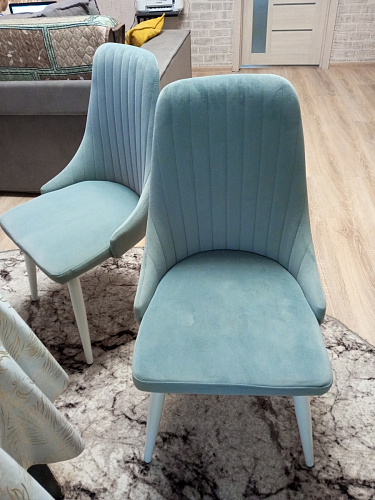 Стул на металлокаркасе Kora dark gray / black фото покупателя 393