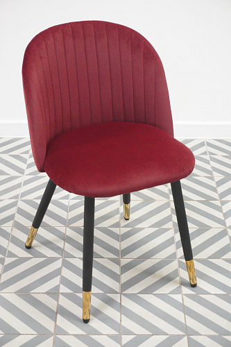 Стул на металлокаркасе Gabi light purple / black из шоурума 2