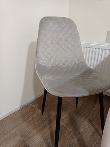 Стул на металлокаркасе Capri dark beige / white фото покупателя 92