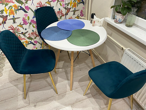 Стул на металлокаркасе Dabl wine red фото покупателя 145