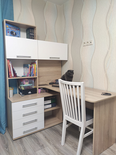 Компьютерный стол КСТ-14.1Л белый левый фото покупателя 13