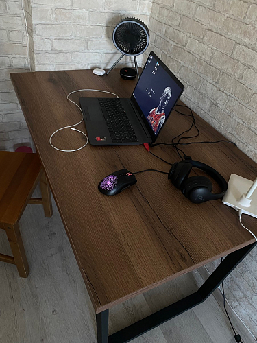 Деревянный стол Лота Лофт 120x75 дуб крафт табачный / черный матовый фото покупателя 861