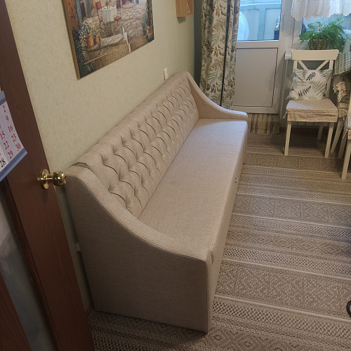 Кухонный диван Мерлин микровельвет фиолетовый фото покупателя 1