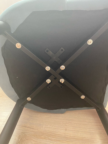 Стул на металлокаркасе Kora green / black фото покупателя 177