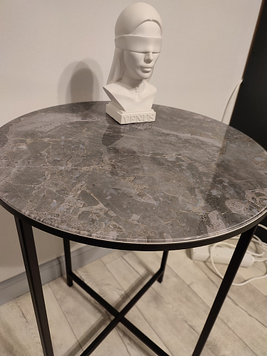 Журнальный столик Волопас серый мрамор фото покупателя 2