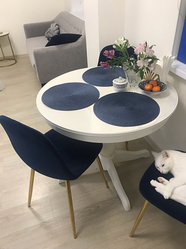 Стул на металлокаркасе Dabl wine red фото покупателя 190