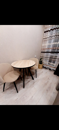 Стул на металлокаркасе Gabi 1 light blue / black / gold фото покупателя 214