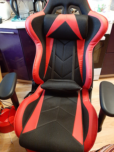 Компьютерное кресло Kano черное / красное фото покупателя 90