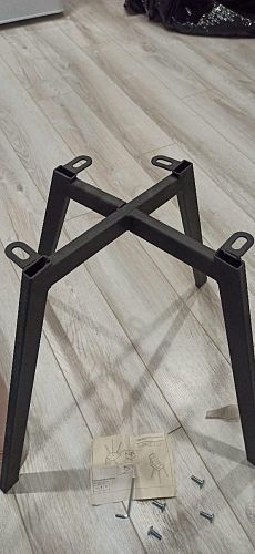 Стул на металлокаркасе Чилли светло-серый / белый каркас фото покупателя 386