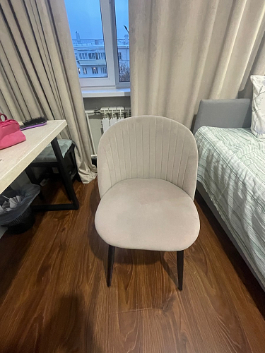 Стул на металлокаркасе Gabi gray / black фото покупателя 90