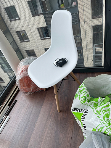 Стул Cindy Eames mod. 001 khaki / natural фото покупателя 401