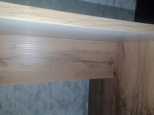 Компьютерный стол Ганор правый дуб вотан / белый фото покупателя 10