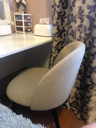 Стул на металлокаркасе Gabi 1 light blue / black / gold фото покупателя 772