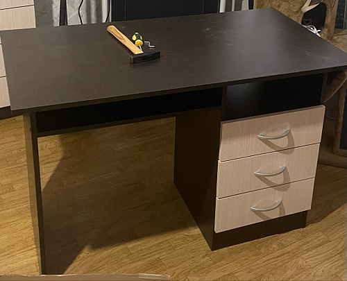 Стол письменный Бриз МДФ волна лайм / ясень светлый фото покупателя 236