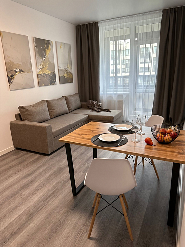 Деревянный стол Лота Лофт 120х75 белый матовый / дуб крафт золотой фото покупателя 802