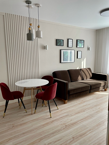 Стул на металлокаркасе Gabi 1 light purple / black / gold фото покупателя 8