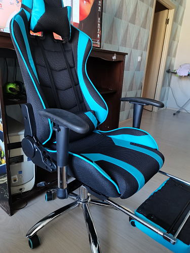 Компьютерное кресло Kano 1 light blue / black фото покупателя 24