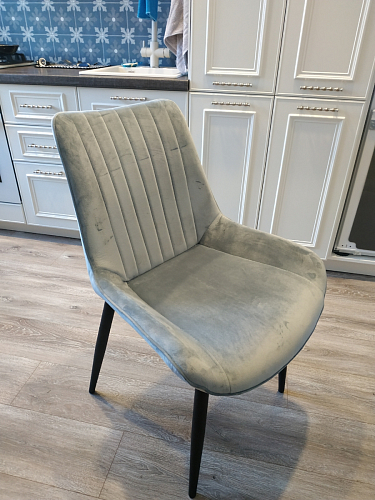 Стул на металлокаркасе Seda-1 dark gray / black / gold фото покупателя 17