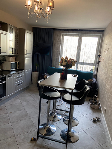 Барная стойка Дилан Лофт 120х40х98 дуб делано темный фото покупателя 107