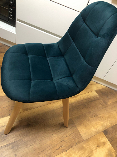 Деревянный стул Filip blue / wood фото покупателя 3