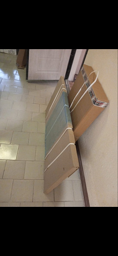 Стол Тринити Лофт 120 32 мм бетон / черный матовый фото покупателя 447