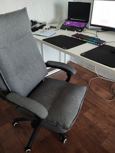 Компьютерное кресло Rapid голубое фото покупателя 62