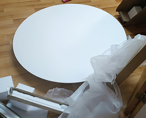 Стол обеденный Вosco/Боско D90 белый / натуральный фото покупателя 25